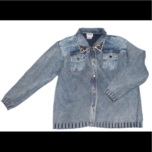 Vintage Jackets & Blazers - Vintage Denim sweater jacket